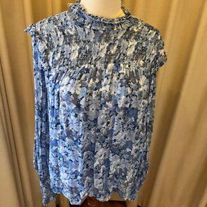 Other Stories Blue Floral Top